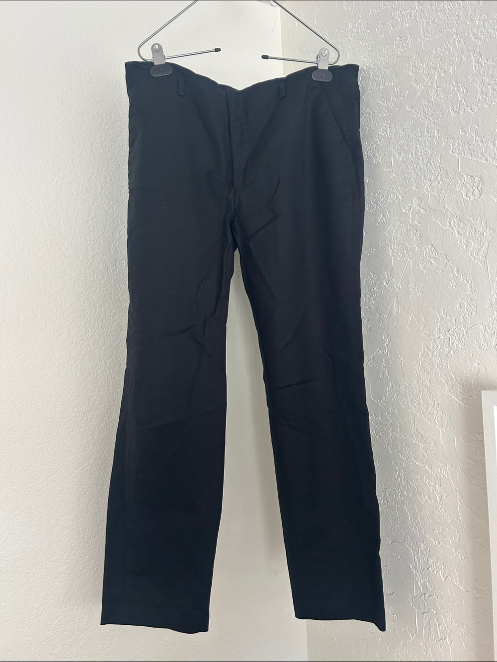 Zara Black Straight-Leg Women's Trousers